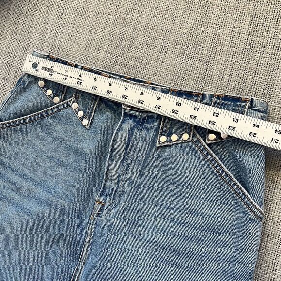 GRLFRND Skirt Womens Size 27 Sora Denim Studded Belt Loop - Picture 2 of 8